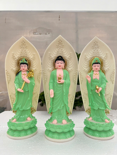Tây Phương Tam Thánh 30cm đá